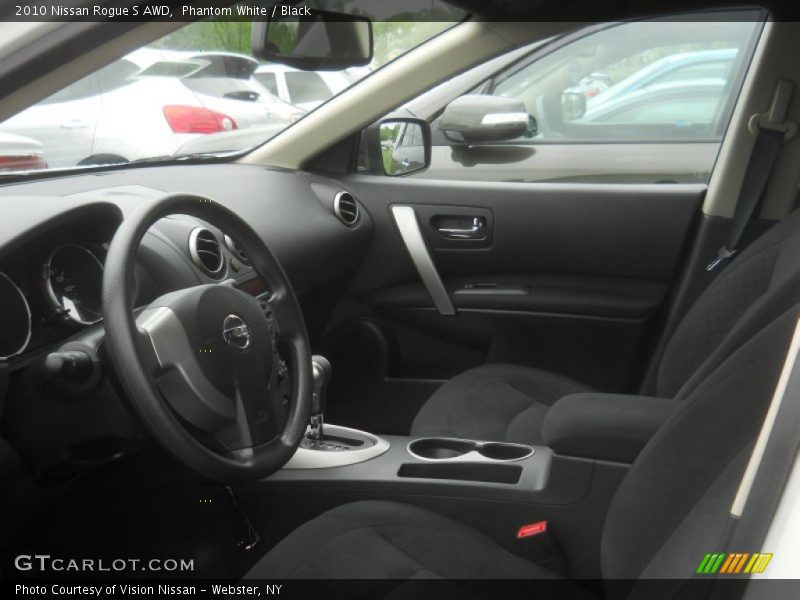 Phantom White / Black 2010 Nissan Rogue S AWD