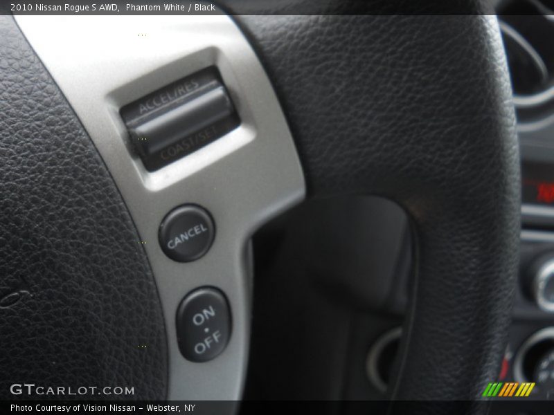 Phantom White / Black 2010 Nissan Rogue S AWD