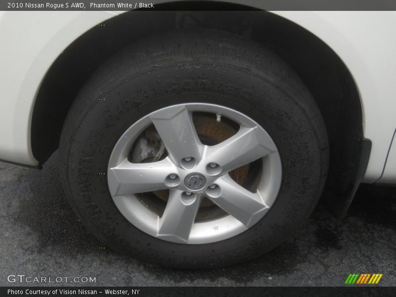 Phantom White / Black 2010 Nissan Rogue S AWD