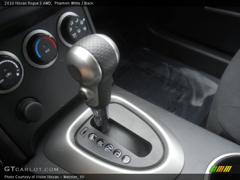 Phantom White / Black 2010 Nissan Rogue S AWD