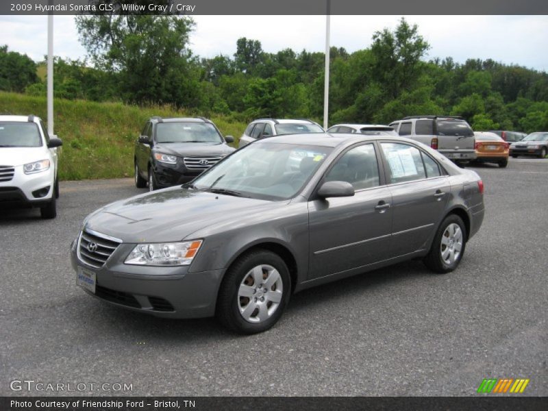 Willow Gray / Gray 2009 Hyundai Sonata GLS