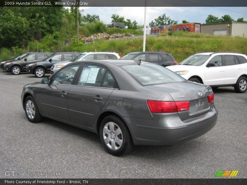 Willow Gray / Gray 2009 Hyundai Sonata GLS