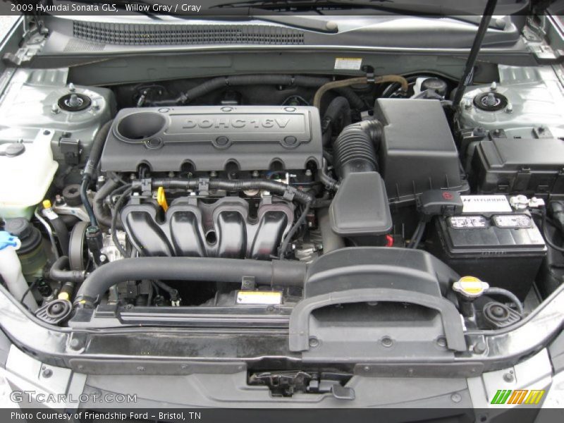Willow Gray / Gray 2009 Hyundai Sonata GLS
