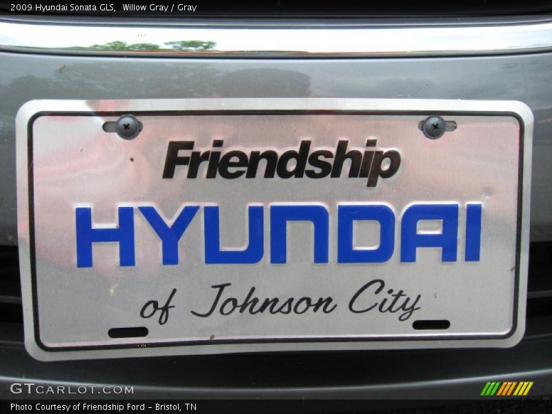 Willow Gray / Gray 2009 Hyundai Sonata GLS