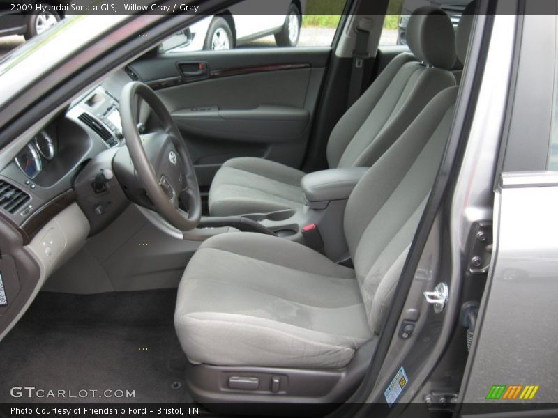 Willow Gray / Gray 2009 Hyundai Sonata GLS