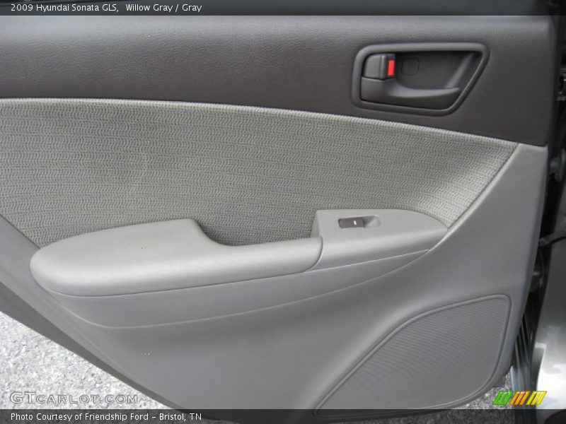 Willow Gray / Gray 2009 Hyundai Sonata GLS