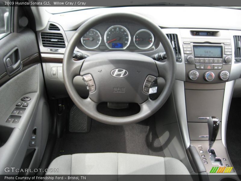 Willow Gray / Gray 2009 Hyundai Sonata GLS