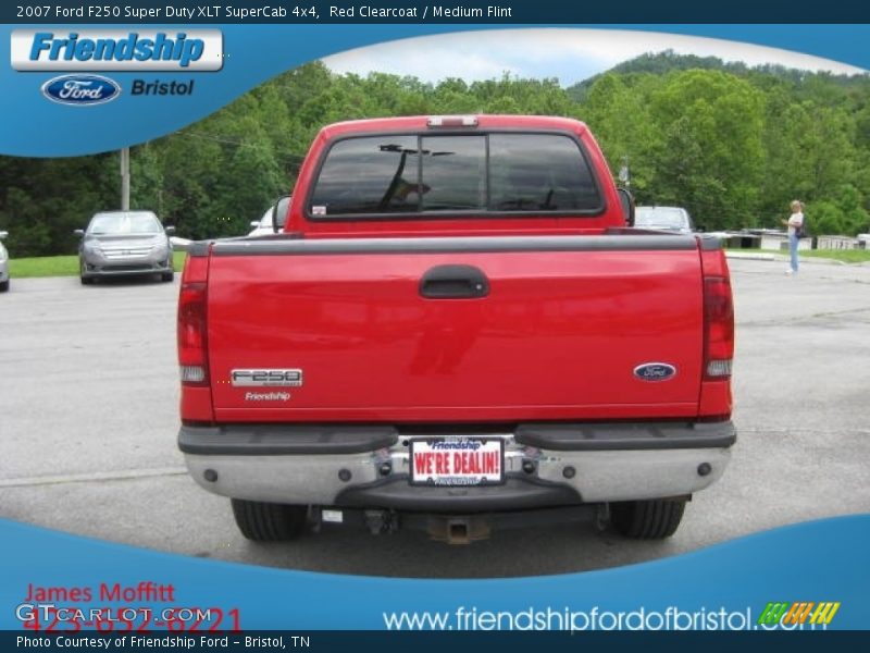 Red Clearcoat / Medium Flint 2007 Ford F250 Super Duty XLT SuperCab 4x4