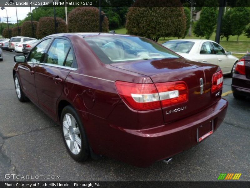 Merlot Metallic / Sand 2007 Lincoln MKZ Sedan