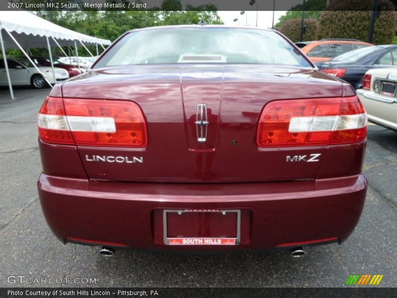 Merlot Metallic / Sand 2007 Lincoln MKZ Sedan