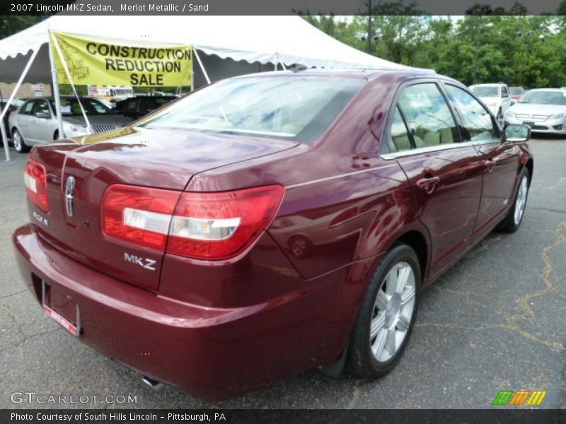 Merlot Metallic / Sand 2007 Lincoln MKZ Sedan