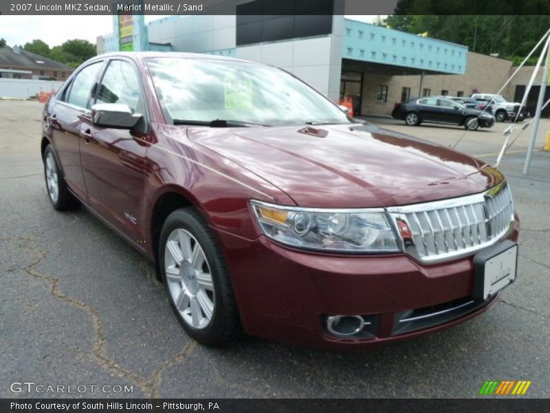 Merlot Metallic / Sand 2007 Lincoln MKZ Sedan