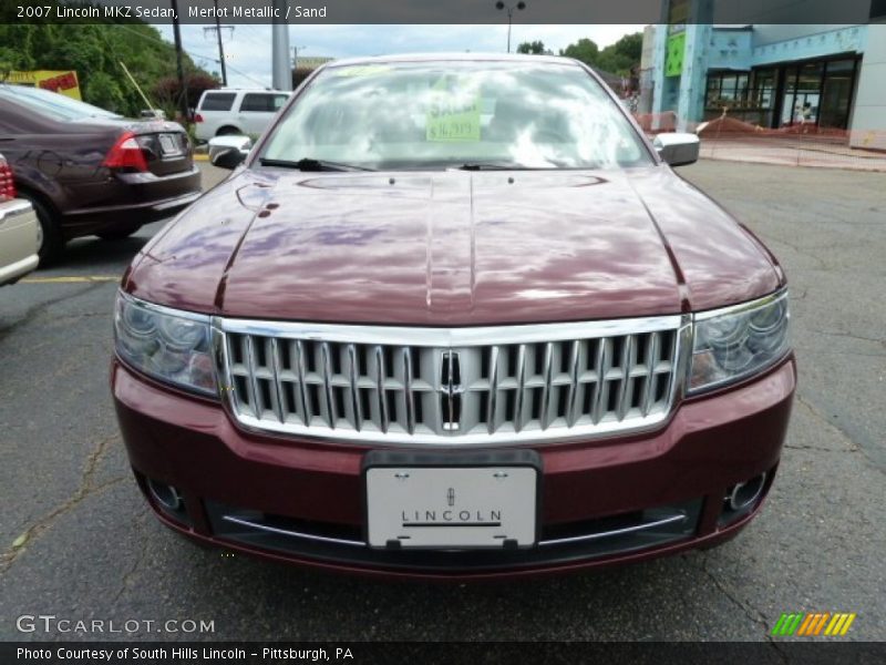 Merlot Metallic / Sand 2007 Lincoln MKZ Sedan