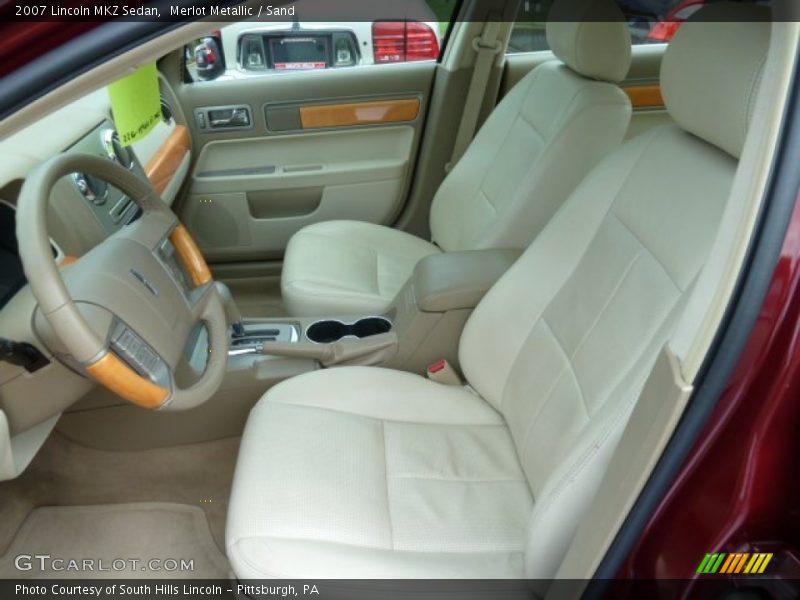 Merlot Metallic / Sand 2007 Lincoln MKZ Sedan