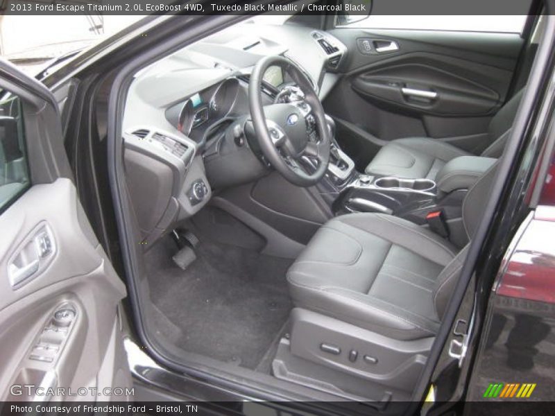  2013 Escape Titanium 2.0L EcoBoost 4WD Charcoal Black Interior