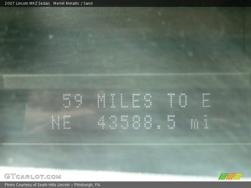 Merlot Metallic / Sand 2007 Lincoln MKZ Sedan