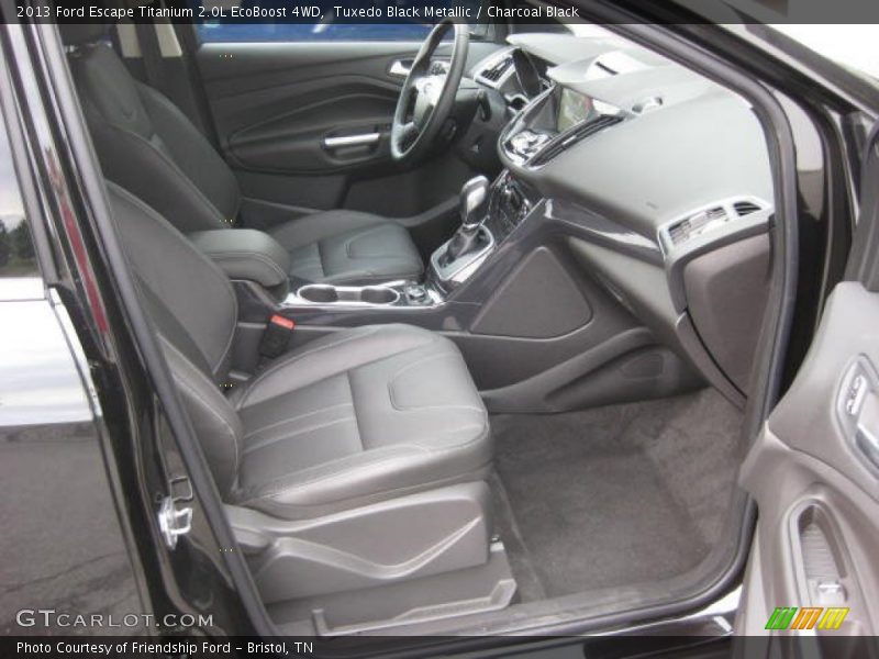  2013 Escape Titanium 2.0L EcoBoost 4WD Charcoal Black Interior
