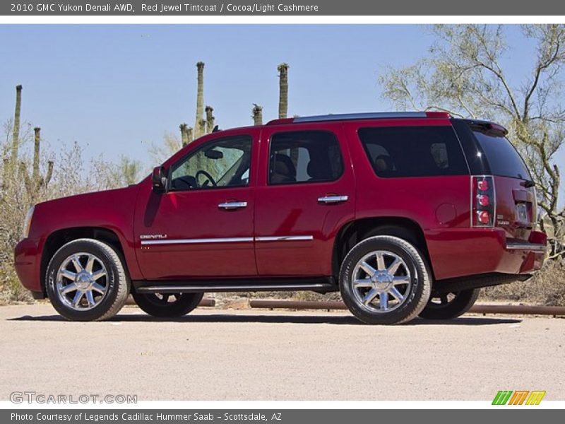 Red Jewel Tintcoat / Cocoa/Light Cashmere 2010 GMC Yukon Denali AWD