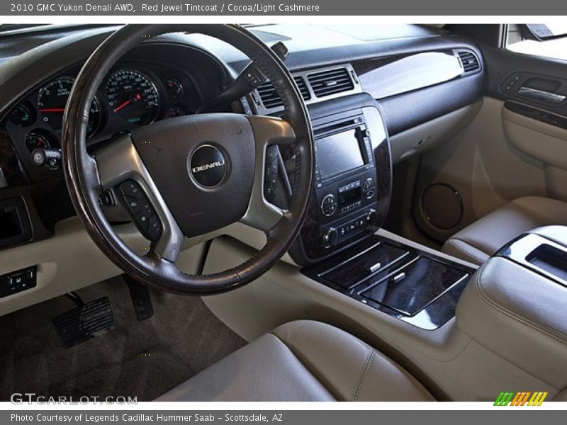 Red Jewel Tintcoat / Cocoa/Light Cashmere 2010 GMC Yukon Denali AWD