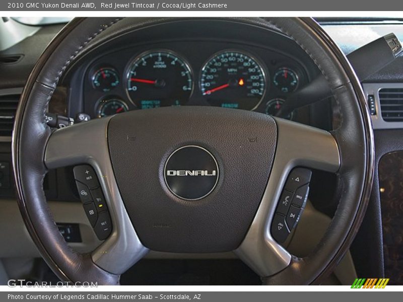Red Jewel Tintcoat / Cocoa/Light Cashmere 2010 GMC Yukon Denali AWD