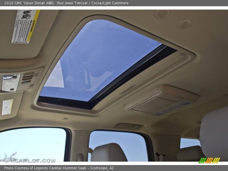 Red Jewel Tintcoat / Cocoa/Light Cashmere 2010 GMC Yukon Denali AWD