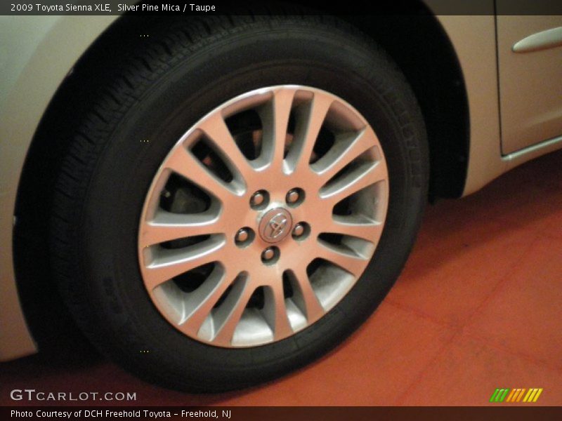 Silver Pine Mica / Taupe 2009 Toyota Sienna XLE