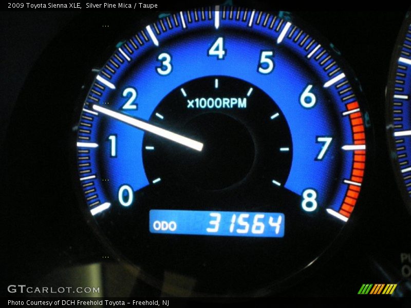 Silver Pine Mica / Taupe 2009 Toyota Sienna XLE