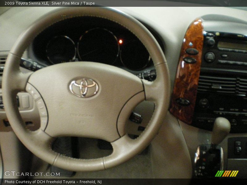 Silver Pine Mica / Taupe 2009 Toyota Sienna XLE