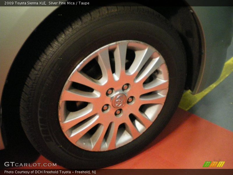 Silver Pine Mica / Taupe 2009 Toyota Sienna XLE