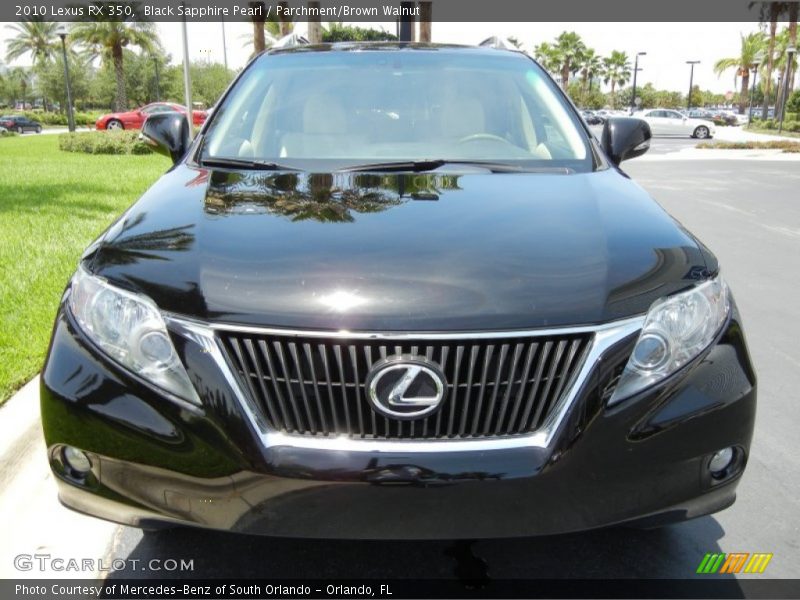 Black Sapphire Pearl / Parchment/Brown Walnut 2010 Lexus RX 350