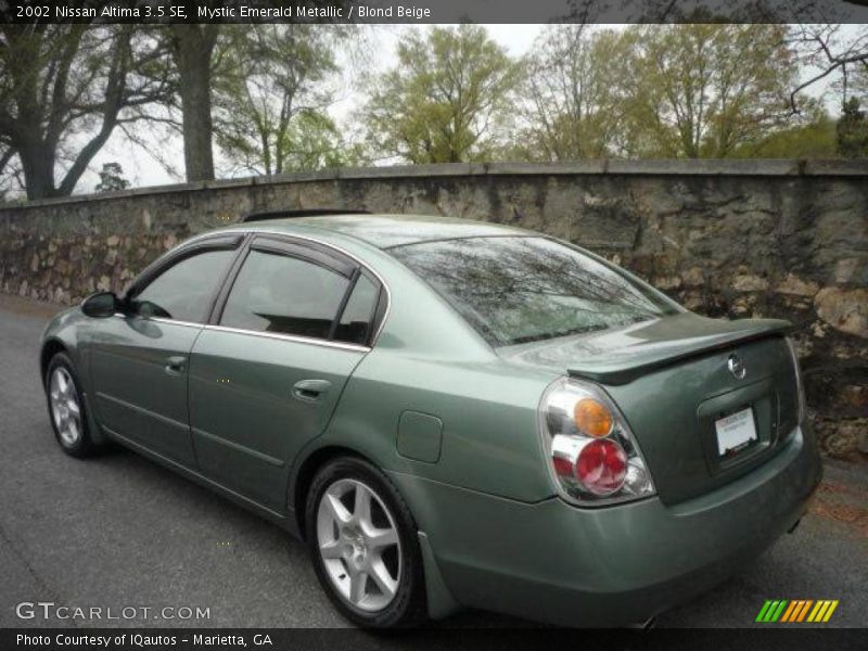 Mystic Emerald Metallic / Blond Beige 2002 Nissan Altima 3.5 SE