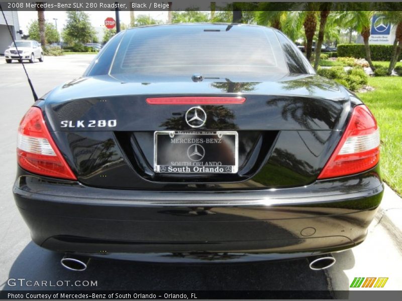 Black / Beige 2008 Mercedes-Benz SLK 280 Roadster