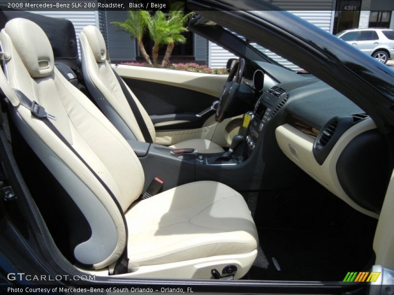 Black / Beige 2008 Mercedes-Benz SLK 280 Roadster