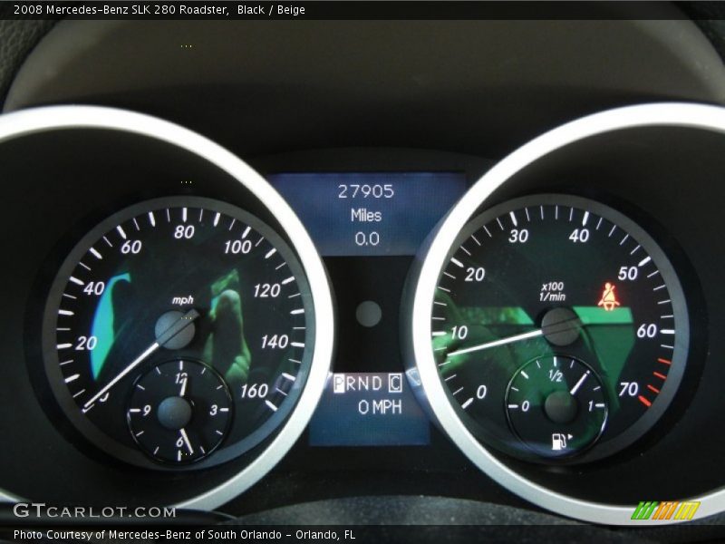  2008 SLK 280 Roadster 280 Roadster Gauges