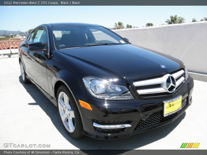 Black / Black 2012 Mercedes-Benz C 250 Coupe