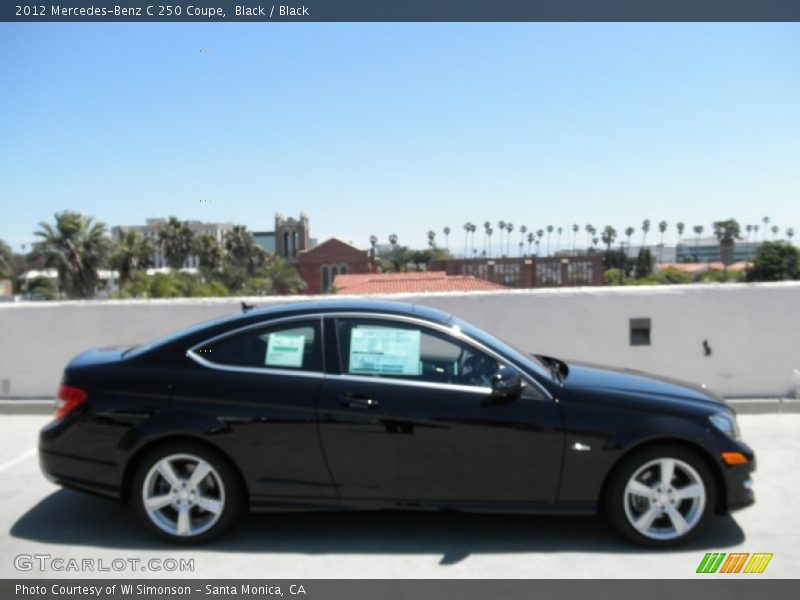 Black / Black 2012 Mercedes-Benz C 250 Coupe