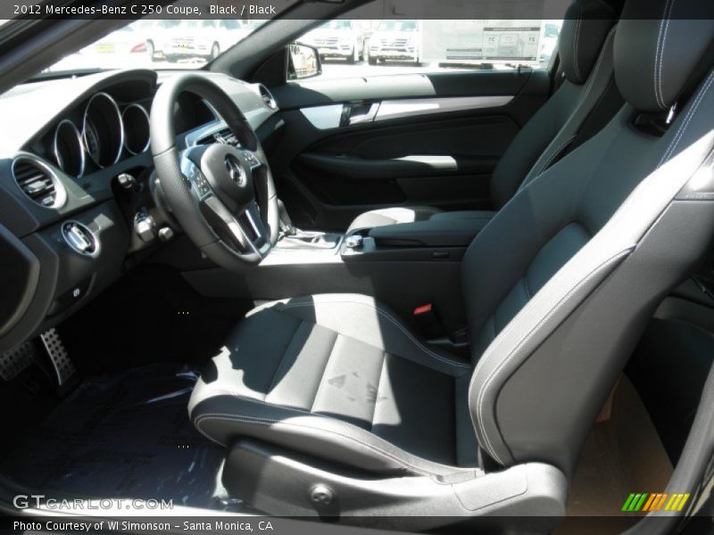 Black / Black 2012 Mercedes-Benz C 250 Coupe