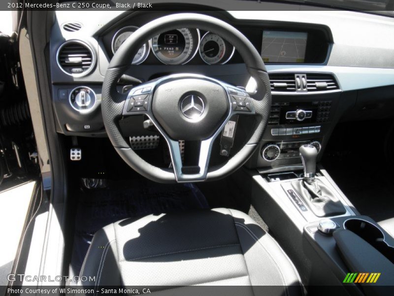 Black / Black 2012 Mercedes-Benz C 250 Coupe