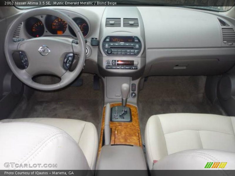 Mystic Emerald Metallic / Blond Beige 2002 Nissan Altima 3.5 SE