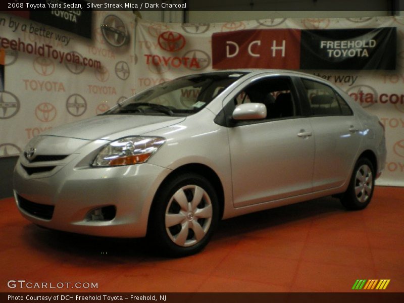 Silver Streak Mica / Dark Charcoal 2008 Toyota Yaris Sedan