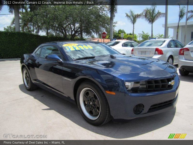 Imperial Blue Metallic / Black 2012 Chevrolet Camaro LS Coupe