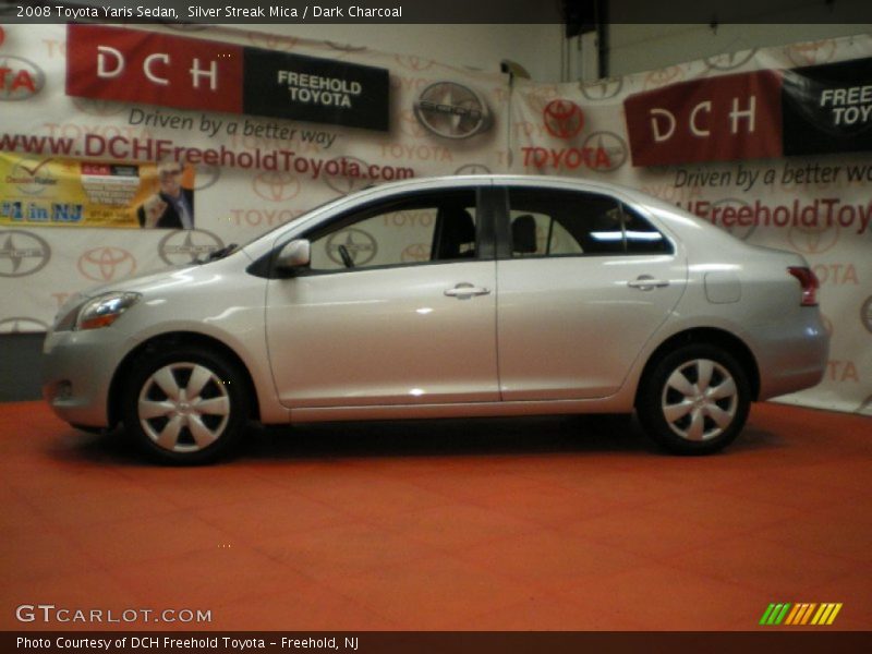 Silver Streak Mica / Dark Charcoal 2008 Toyota Yaris Sedan