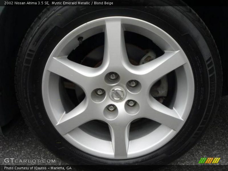 Mystic Emerald Metallic / Blond Beige 2002 Nissan Altima 3.5 SE