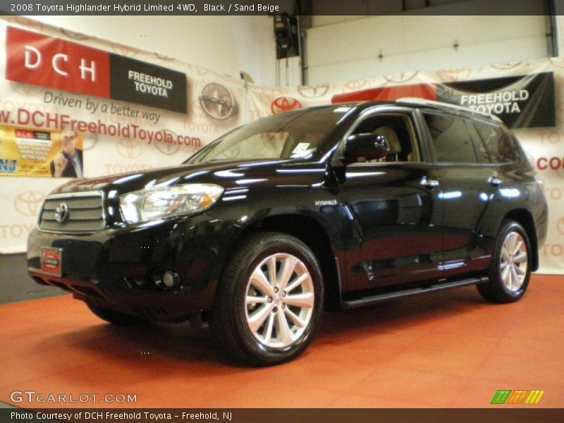 Black / Sand Beige 2008 Toyota Highlander Hybrid Limited 4WD