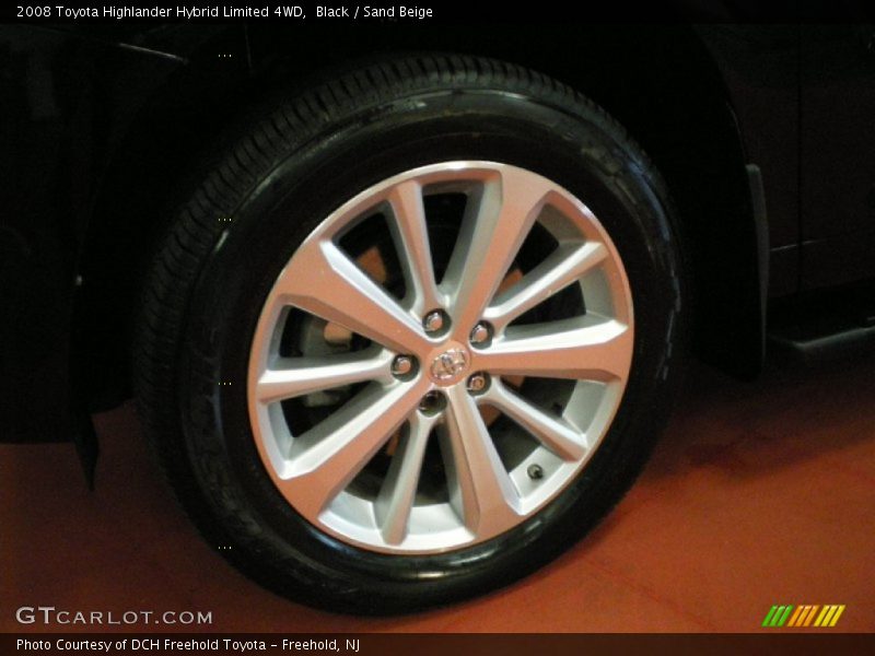 Black / Sand Beige 2008 Toyota Highlander Hybrid Limited 4WD