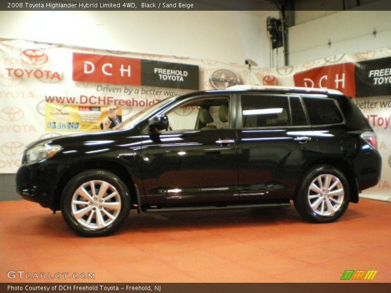 Black / Sand Beige 2008 Toyota Highlander Hybrid Limited 4WD
