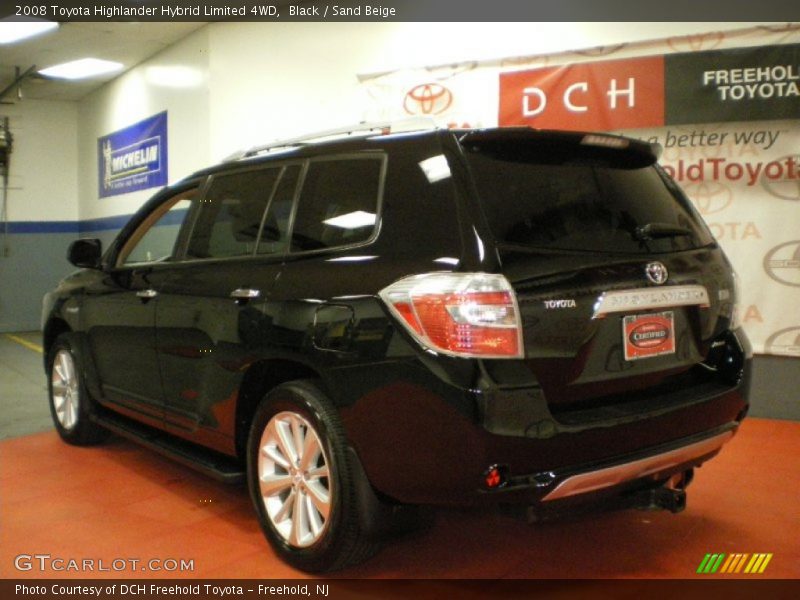 Black / Sand Beige 2008 Toyota Highlander Hybrid Limited 4WD