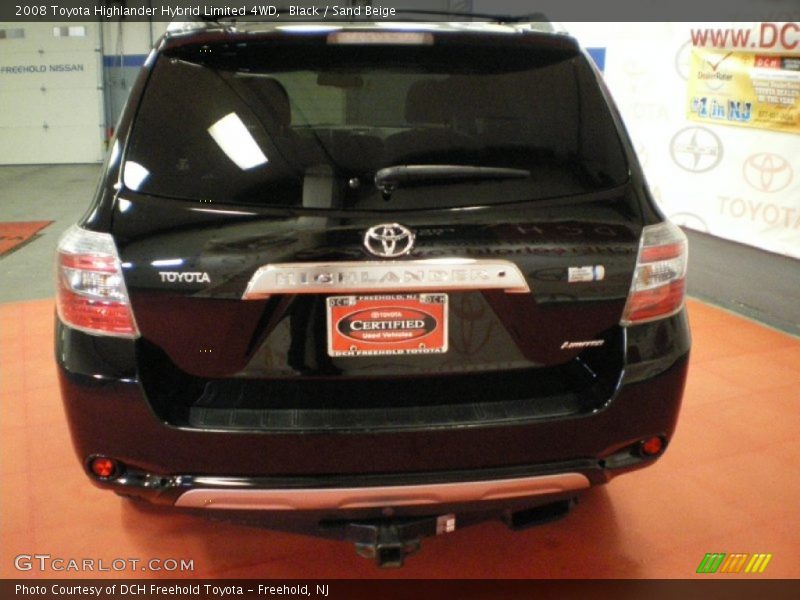 Black / Sand Beige 2008 Toyota Highlander Hybrid Limited 4WD