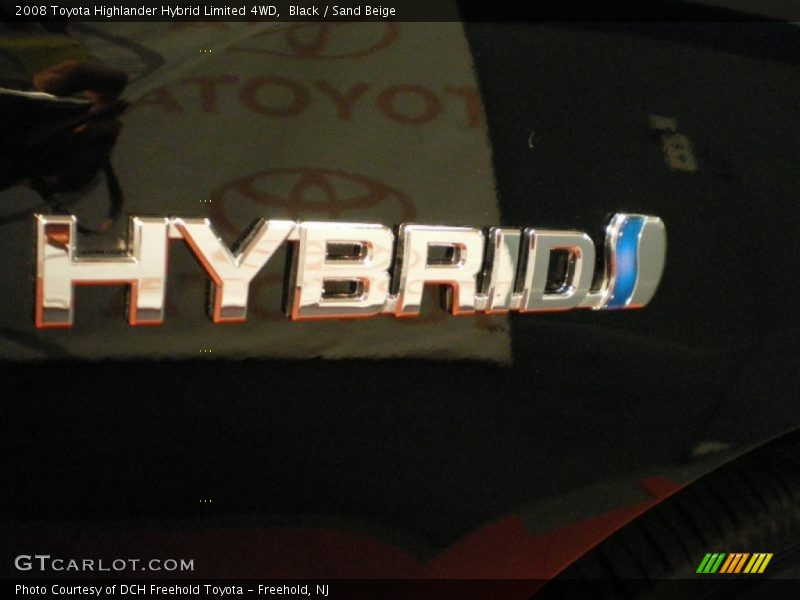Black / Sand Beige 2008 Toyota Highlander Hybrid Limited 4WD