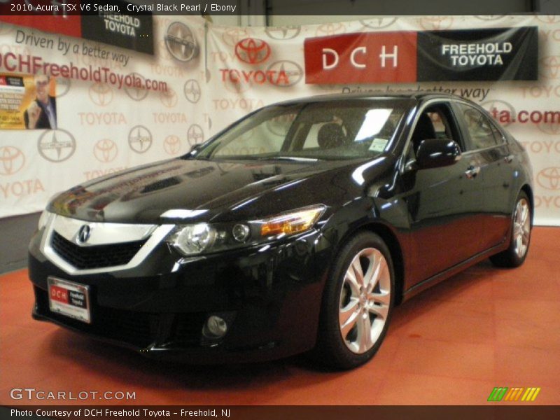 Crystal Black Pearl / Ebony 2010 Acura TSX V6 Sedan